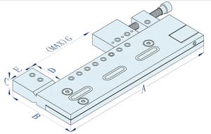 <span class=keywords><strong>Etau</strong></span> de table pour machine à électroérosion à fil HPEDM en acier inoxydable, manuel, <span class=keywords><strong>3</strong></span> <span class=keywords><strong>axes</strong></span>, réglable avec précision, HE-V06614 - Product Image 2