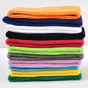 عصابات رأس رياضية متعددة الألوان مع ربطة عنق إغلاق عرق قابل للتعديل للياقة البدنية وتشغيل اليوغا طباعة شعار مخصص متاحة للفرق - Product Image 3