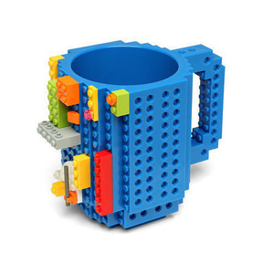 Tasse à café en briques à construire soi-même, tasse en plastique créative à emboîter, tasse à boire amusante en forme de puzzle pour le bureau, la maison, ou comme cadeau - Product Image 3