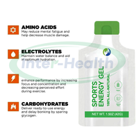 Gel Énergétique Électrolytes Ausreson OEM Sans Sucre pour la Course à Pied, Marque Privée, Vitamines, Complément Nutritionnel Sportif, Gel Électrolyte