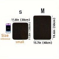 Tapis anti-éclaboussures en mousse EVA pour litière de chat, contrôle de la dispersion, facile à nettoyer, tapis pour litière pour chats d'intérieur
