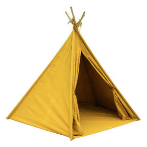 Tipi Infantil de Lona de Algodón de Alta Calidad, Hermosa Tipi Tradicional India, Casa de Juegos para Niños, Tienda de Campaña Tipi para Exteriores con Postes de Madera - Product Image 1
