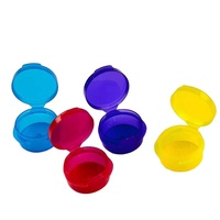 Pot en plastique à couvercle à charnière, 1g 3g 5g 10g, contenant d'emballage pour concentré, distributeur en plastique PS avec ouverture facile