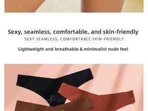 Ropa Interior Deportiva Europea y Americana al por Mayor, Sexy, Transpirable, de Nailon y Algodón, sin Costuras, para Mujer, Talla Grande - Product Image 6