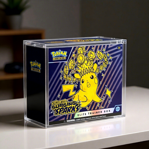 Boîte de présentation en acrylique ETB 5/8 mm avec fermeture magnétique robuste et résistance aux UV pour la protection des cartes <span class=keywords><strong>Pokémon</strong></span> - Product Image 1