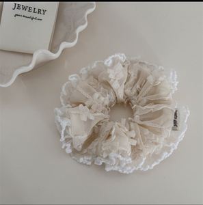 Coleteros Grandes Elásticos con Encaje Estilo Ballet, Lazos Dulces para Moño, Bandas Elásticas para el Cabello de Alta Elasticidad, Accesorios para el Cabello de Niñas, Scrunchie - Product Image 6