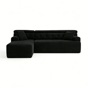 Sofá en Forma de L, Comprimido al Vacío, de Espuma Completa, Diseño Moderno y Simple, Combinación de Telas <span class=keywords><strong>Modulares</strong></span> <span class=keywords><strong>para</strong></span> Sala de Estar en Apartamentos Pequeños - Product Image 1