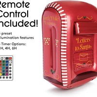 Boîte aux lettres de Noël gonflable multifonctionnelle d'extérieur, réutilisable, durable, en PVC, grande capacité, décoration moderne pour le camping et le jardin