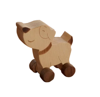 Jouets en bois, voitures, animaux, éléphant, voiture à pousser vintage, jouet Montessori pour tout-petits