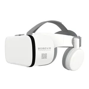 Thuis Spelen Vr Headset Met Hoofdtelefoon Vr Kartonnen Virtual Reality Box Smart Video 'S 3d Vr Bril Meeslepende Ervaring