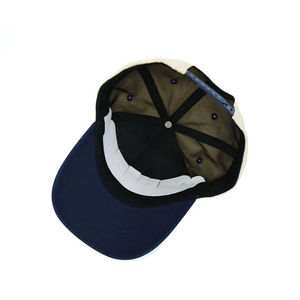Gorra de béisbol de 5 paneles de salida de fábrica de alta calidad al por mayor logotipo personalizado bordado 3D ajustable gorra de béisbol de dos tonos - Product Image 6