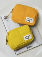 Mini sac de pochette de maquillage personnalisé mignon pour femmes petit nuage sac de rangement de cosmétiques haut de gamme gonflé matelassé moelleux