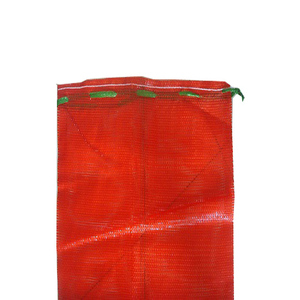 Saco de malla tubular de polipropileno de 25 kg de color rojo para envasar frutas, cebollas y patatas, tipo Raschel. - Product Image 1
