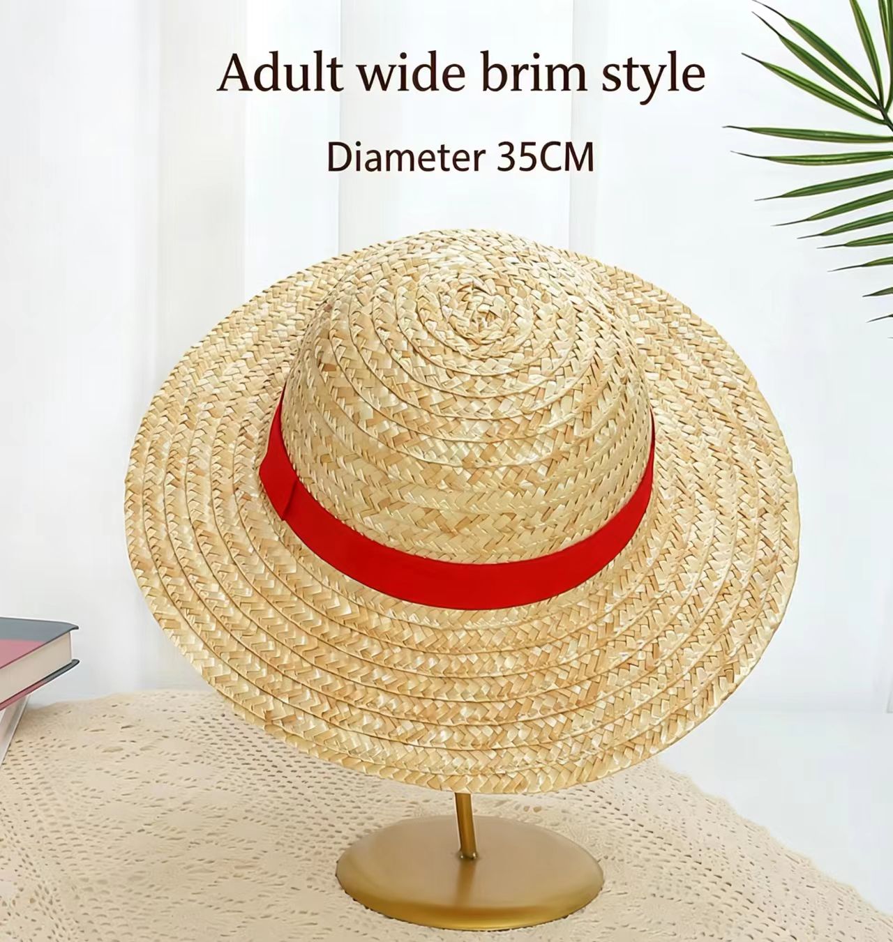 Adult wide brim style Diameter 35cm, brim 8cm