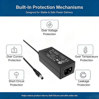 Adaptateur secteur MYIXI 60W 100-240V AC/DC, sortie 12V/24V/29V/12.6V/36V 5A DC pour éclairage LED et véhicules électriques, matériau PC