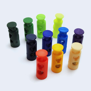Deepeel BD430 2 חורים <span class=keywords><strong>Toggle</strong></span> קלאמפ בגד אביזרי אלסטי חבל נעילת קליפים פלסטיק אביב כפתור פקק