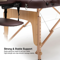 2024 Nouveau Design Camillas De Masajes Extra Large 3 Fold Portable Tables De Massage Lit Du Visage À Vendre