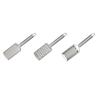 Ensemble d'outils de cuisine en acier inoxydable Fromage Zesteur de citron Gingembre Ail Moulin à chocolat pour fruits Pomme de terre-Poignée confortable