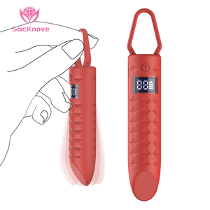 SacKnove Vente en Gros Mini Écran Numérique LCD 10 Vitesses Puissance Rechargeable Choc Électrique Oeuf Anal Sex Toy Femmes Bullet Vibrateur - Product Image 1