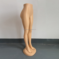 Maniquí de Plástico Color Piel para Exhibición de Ropa Femenina, Modelo de Pierna Inferior para Exhibición de Jeans, Medias y Prendas en Tiendas
