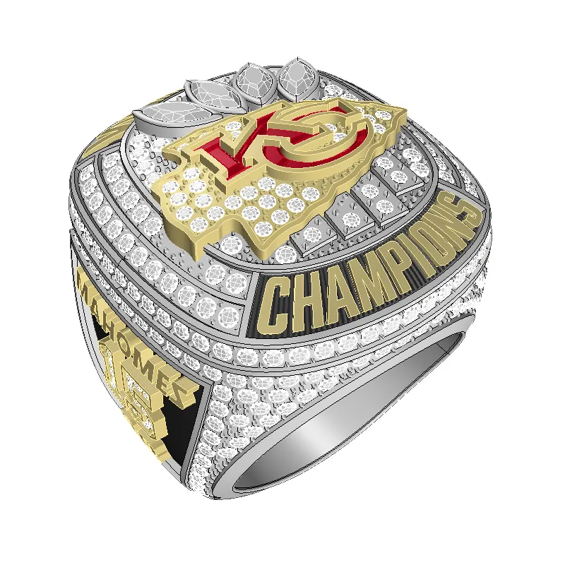 Newest Personalized Customization Sports Champion Rings Design Football LOGO World Championship Rings