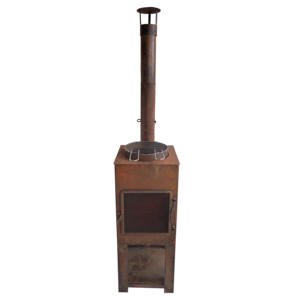 Stock disponible altura ajustable Picnic fogata cocina <span class=keywords><strong>leña</strong></span> acero al carbono chimenea de madera inserto - Product Image 4