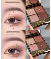 Palette de maquillage en poudre tout-en-un, best-seller, 4 couleurs, luxe, minérale, waterproof, cruelty-free, haute pigmentation, effet métallique, marque privée