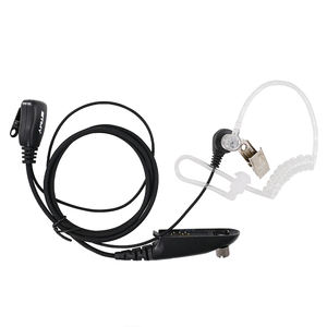 GP300 Series Airtube Earpiece with PTT Microphone Two Way Radio Headset for GP328 GP340 GP380 HT1250 MTX960 Portable Radio - Product Image 1