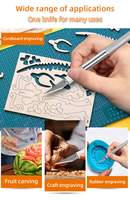 RVS snijmessen, ultra scherp, snel verwisselbare messen, multifunctionele keuken- en hobbygereedschappen, OEM fruit- en groentedecoratie