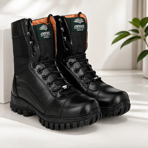 Bottines en cuir élégantes pour hommes, cuir véritable, construction durable, ajustement confortable pour les occasions décontractées, en plein air et au bureau - Product Image 1
