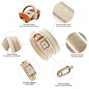 New Plush Belt Buckle Pet <b>Collar</b> <b>Large</b> Medium Small <b>Dog</b> Walking <b>Dog</b> Necklace Warm Necklace <b>Dog</b> <b>Collar</b> <b>Dog</b> Chain - Product Image 4