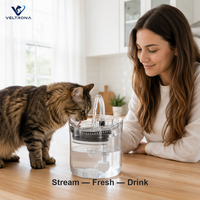 Fontaine à eau intelligente pour animaux de compagnie avec bec verseur, fontaine à boire pour chat et chien avec capteur et filtre, versions USB et secteur