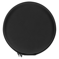 Grand sac d'écouteurs rond sur mesure, boîte d'écouteurs pliable, grand étui de rangement d'écouteurs, sac d'écouteurs