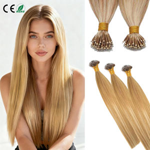 Extensiones de Cabello Amygirl al por Mayor, 100% Remy Brasileño, Grado 9A-12A, 8-30 Pulgadas, Liso Sedoso, Ondulado Profundo, con Puntas Nano y Micro Links - Product Image 1