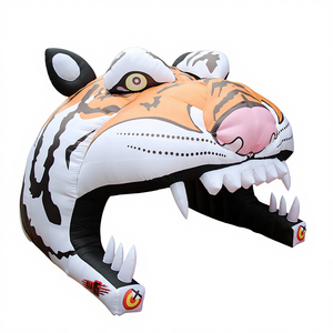 Werbe-Aufblas-Maskottchen-<span class=keywords><strong>Tunnel</strong></span> Event-Eingangstunnel Aufblasbares Sportzelt Kundenspezifischer Aufblasbarer Football-<span class=keywords><strong>Tunnel</strong></span> für Events - Product Image 1