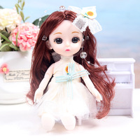 Mainan boneka bayi, 6 inci 17cm bingung untuk boneka bayi mainan putri Model kartun mainan plastik untuk anak perempuan