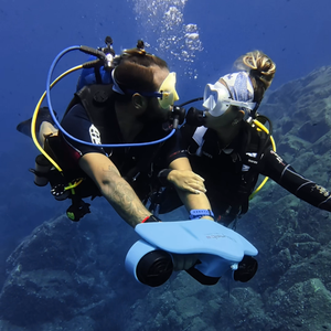Propulseur sous-marin électrique portable 530W à double moteur, scooter aquatique, hélice à jet d'eau pour piscine et plongée en mer - Product Image 1