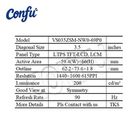 Placa Controladora CONFU USB-C MIPI con Pantalla IPS Dual de 3.5 Pulgadas 2880x1600 2K para Realidad Virtual, Realidad Aumentada, Cuidado de la Vista, Simulación de Vuelo Médico