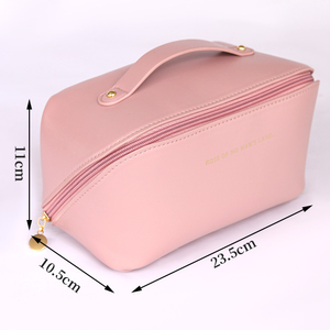 Cosmetic Bag Qetesh Hot Selling Great Quality Cosmetic <strong>Make</strong> <strong>up</strong> Bag Zipper Custom Logo Durable Travel Makeup <strong>Pouch</strong> for Women - Product Image 6