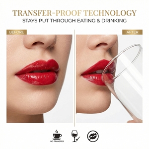 Gloss à lèvres mat de haute qualité avec pigment anti-adhésif pour les fêtes et le maquillage quotidien, fabricants de boîtes d'emballage pour gloss à lèvres, OEM ODM - Product Image 4