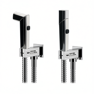 Kit de Ducha con Función de Apagado, Cepillo Hidroeléctrico de Doble Función, Cuadrado, Cromado, 14.5 cm de Ancho, 9 cm de Alto, 26.5 cm de Largo - Product Image 3