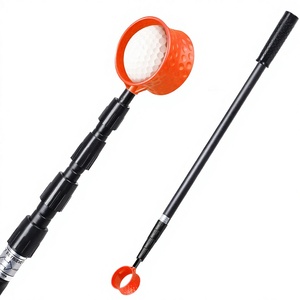 Ramasseur de balles de golf télescopique en alliage d'aluminium, modèle Z-P577, 15 pieds/18 pieds, équipement de parcours de golf en provenance de Chine - Product Image 1