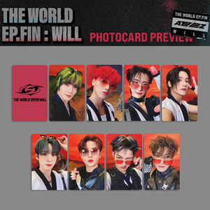 8 Cái/Bộ KPOP ATEEZ THE WORLD EP. FIN: WILL Album Photocards MS Digipack AM Ver Selfie Lomo Cards San Mingi Wooyoung Postcards - Product Image 2