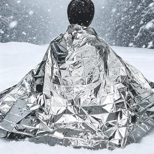 <span class=keywords><strong>Manta</strong></span> Térmica de Emergencia de Mylar Aluminizado, Resistente al Viento y al Frío, Venta al Por Mayor - Product Image 1