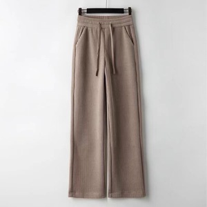 <span class=keywords><strong>Pantaloni</strong></span> Casual da <span class=keywords><strong>Donna</strong></span> a Vita Alta Autunno Inverno Nuovi in Velluto a Coste Foderati in Pile Slim a Gamba Dritta e Svasata - Product Image 5