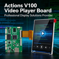 Carte mère Actions V100 pour lecture vidéo avec alimentation TYPE C et transfert de fichiers sur carte TF pour le marketing d'entreprise personnalisé