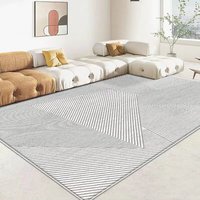 Tapis de luxe de style simple, tapis de salon en velours, tapis personnalisé doux et antidérapant, décoration de luxe pour la maison, tapis sur mesure