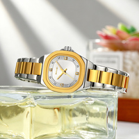 Reloj de Lujo para Mujer SKMEI 9408, Caja de Aleación, Correa de Acero Inoxidable, Esfera con Indicadores, Resistente al Agua 3BAR, Movimiento de Cuarzo, Fecha Automática