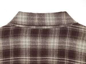 <span class=keywords><strong>Camicia</strong></span> da <span class=keywords><strong>donna</strong></span> KAR&OT ZA Primavera 2026 Nuova Collezione Retrò a Quadri con <span class=keywords><strong>Volant</strong></span> Maniche Lunghe Casual con Spacco Laterale 9425 - Product Image 6