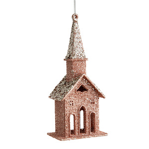 Pendentif maison renne scintillant de Noël, décorations de Noël, ornements pour sapin de Noël, articles d'ambiance, vente en gros - Product Image 5